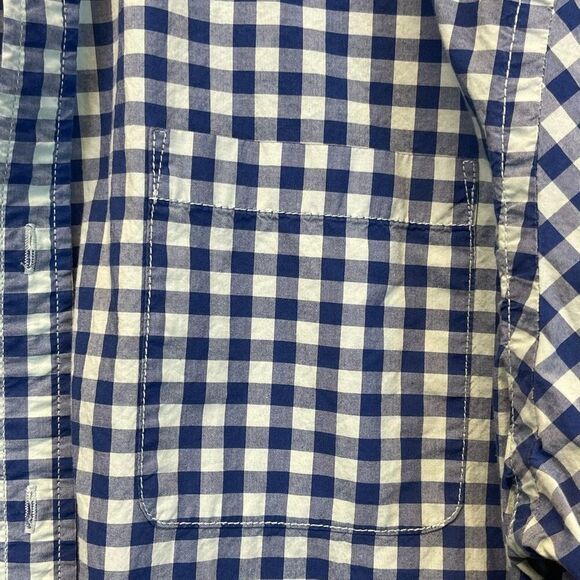 BODEN Shirt Men's Large Blue Green Check Long Sleeve Button Down Collared Work - Picture 14 of 16